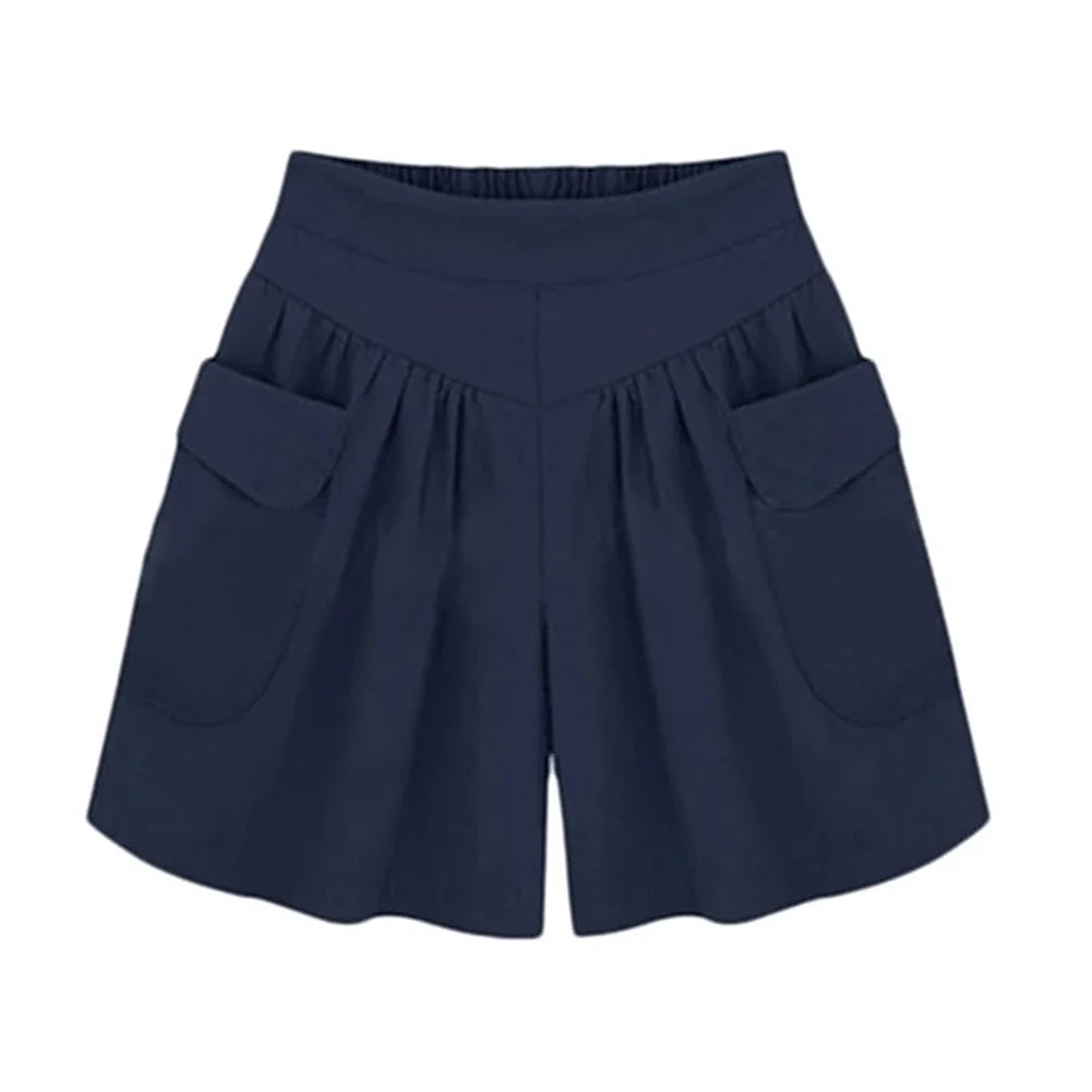 Short Feminino Cintura Alta De Malha Claudia