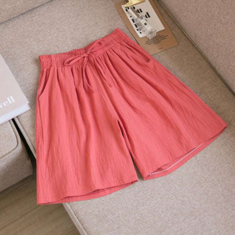 Short Feminino Solto de Linho Lana