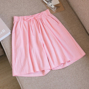 Short Feminino Solto de Linho Lana