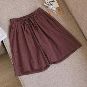 Short Feminino Solto de Linho Lana