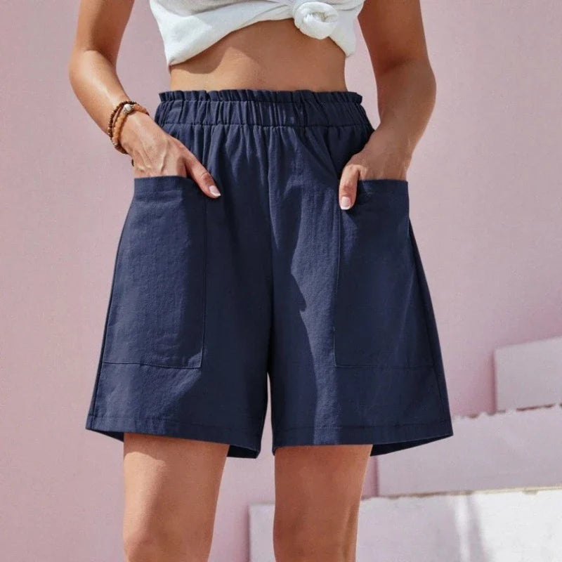 Short Feminino De Linho Sara