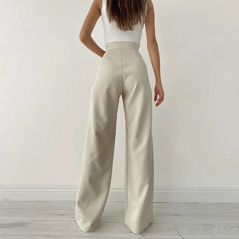 Calça Feminina Pantalona Alfaiataria