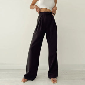 Calça Feminina Pantalona Alfaiataria