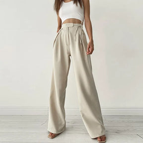 Calça Feminina Pantalona Alfaiataria