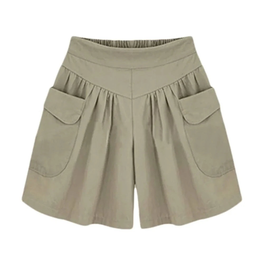 Short Feminino Cintura Alta De Malha Claudia